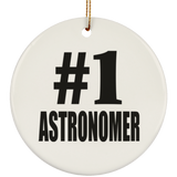 Number One #1 Astronomer - Circle Ornament