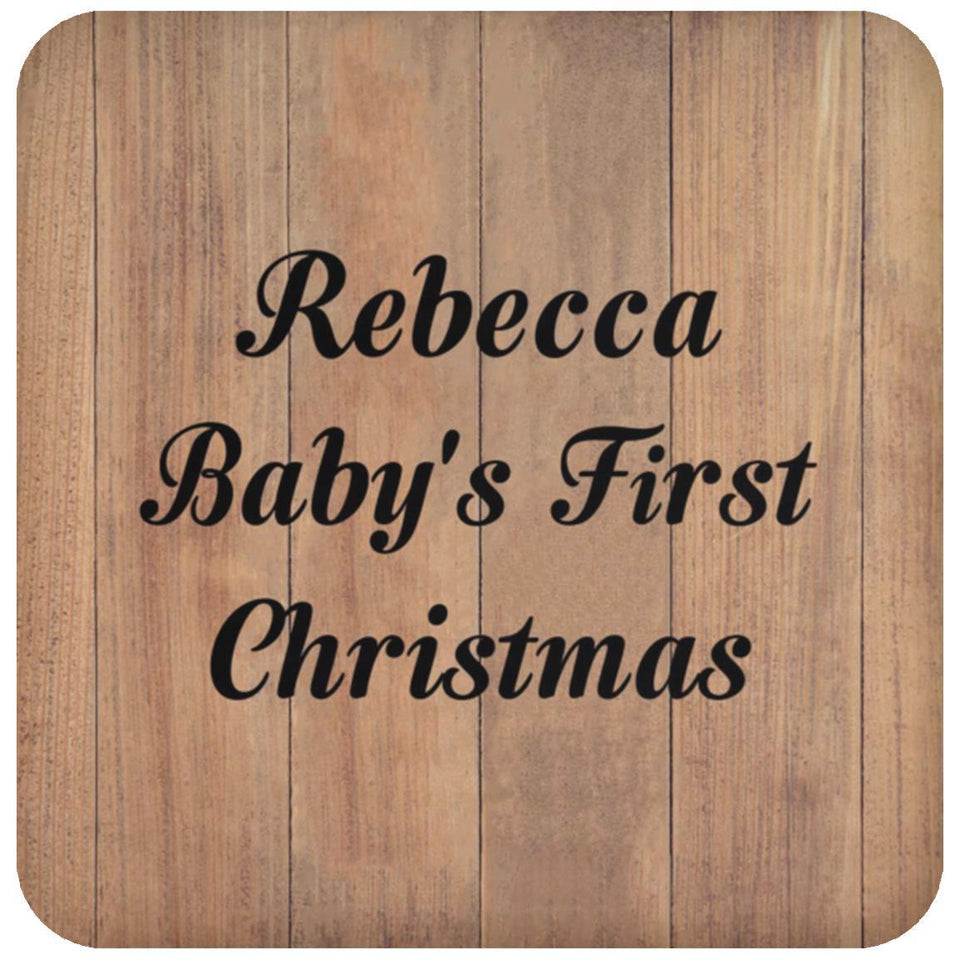 Rebecca Baby's First Christmas - Drink Coaster C