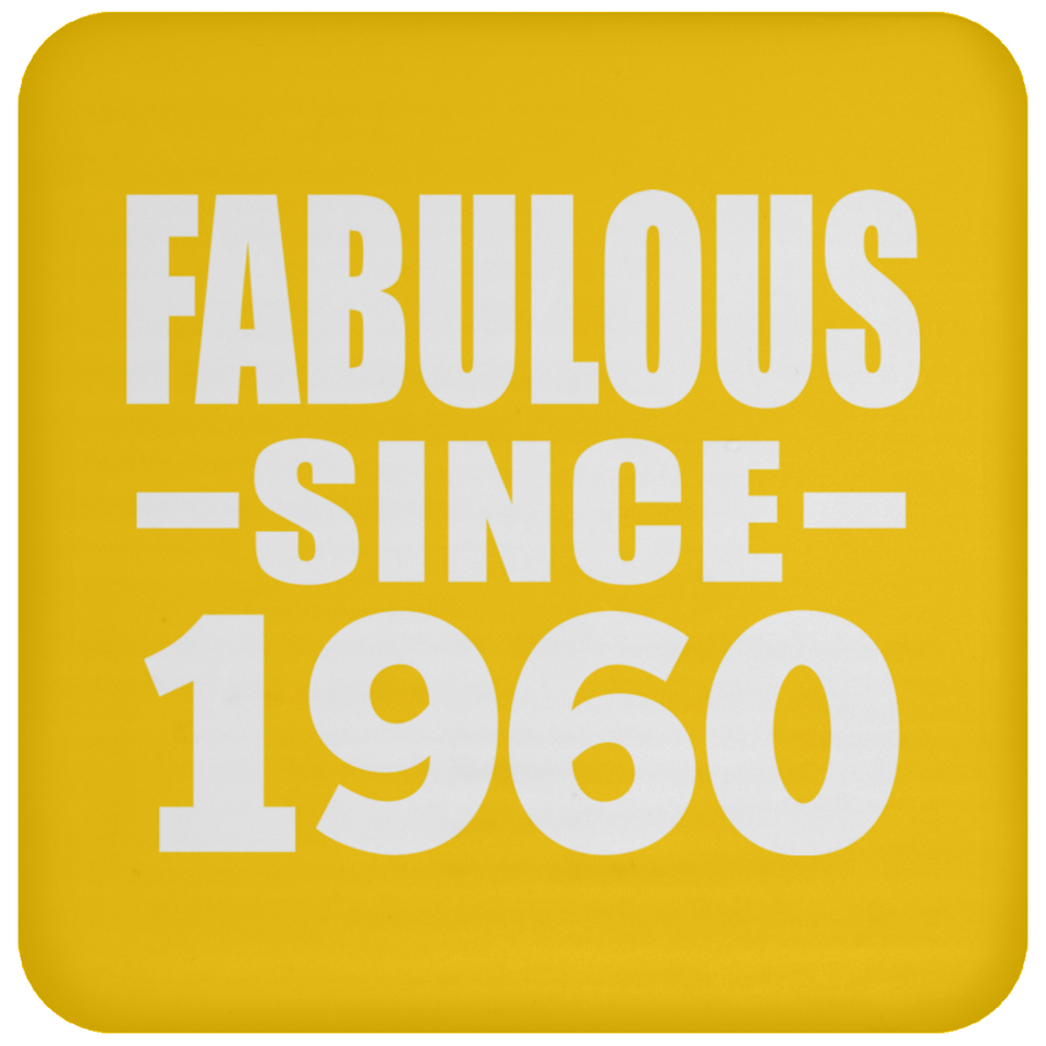 64th Birthday Fabulous Since 1960 - Drink Coaster