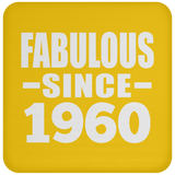 64th Birthday Fabulous Since 1960 - Drink Coaster