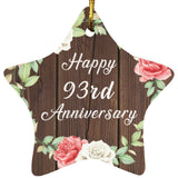 Happy 93rd Anniversary - Star Ornament A