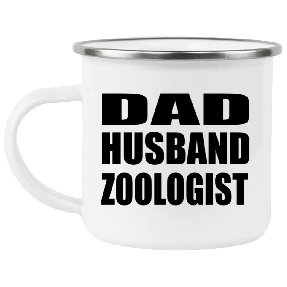 Dad Husband Zoologist - 12oz Camping Mug
