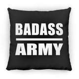 Badass Army - Throw Pillow Black