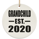 Grandchild Established EST. 2020 - Circle Ornament