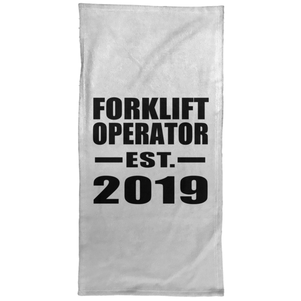Forklift Operator Established EST. 2019 - Hand Towel