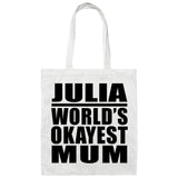 Julia World's Okayest Mum - Tote Bag White