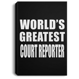 World's Greatest Court Reporter - Canvas Portrait