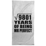 99th Anniversary Square Root of 9801 Years of Mr Perfect - Hand Towel
