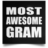 Most Awesome Gram - Poster Square