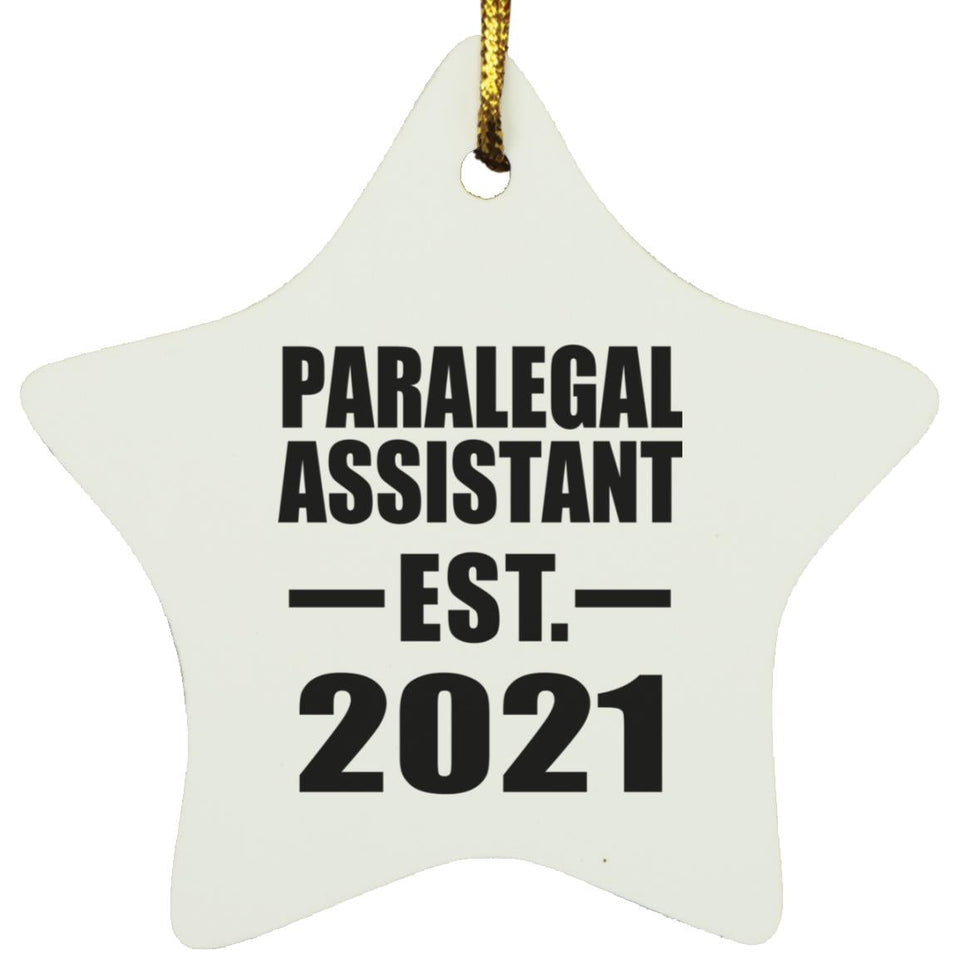 Paralegal Assistant Established EST. 2021 - Star Ornament