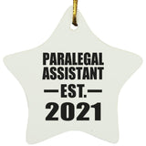 Paralegal Assistant Established EST. 2021 - Star Ornament
