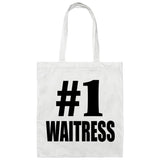 Number One #1 Waitress - Tote Bag White