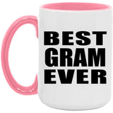Best Gram Ever - 15oz Accent Mug Pink
