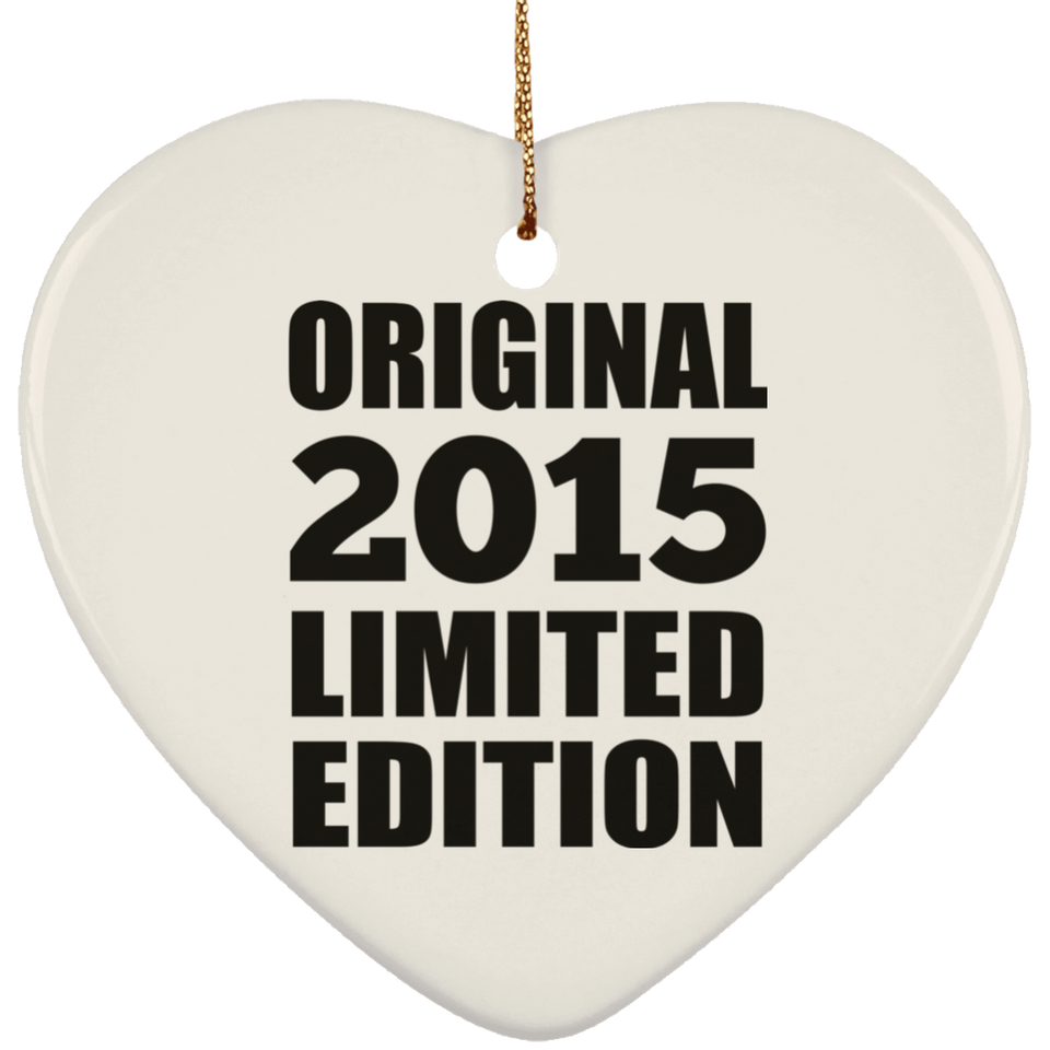 9th Birthday Original 2015 Limited Edition - Heart Ornament