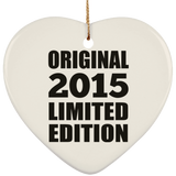 9th Birthday Original 2015 Limited Edition - Heart Ornament