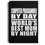 Computer Programmer By Day World's Best Mom By Night - Canvas Portrait