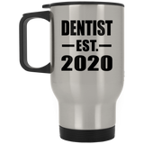 Dentist Established EST. 2020 - Silver Travel Mug
