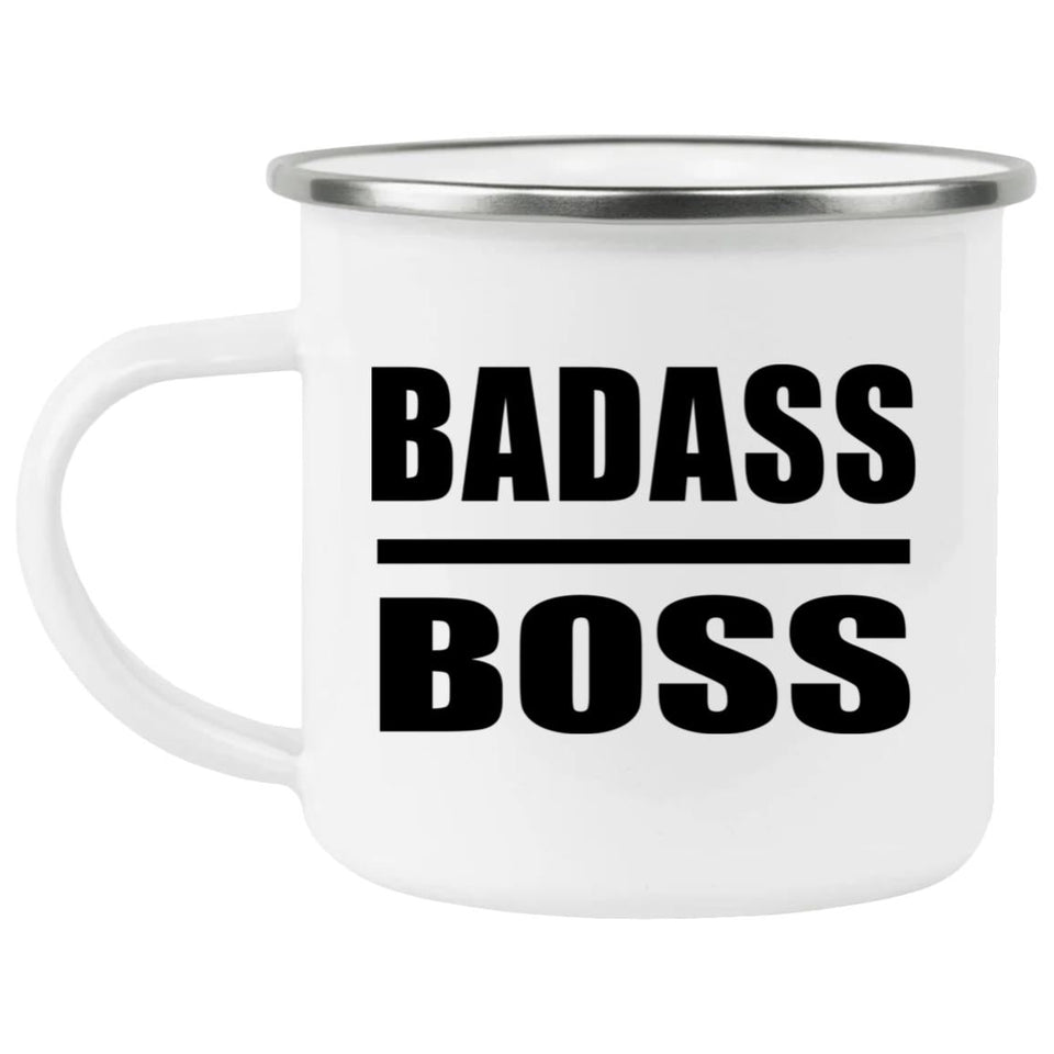 Badass Boss - 12oz Camping Mug