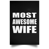 Most Awesome Wife - Poster Portrait