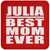 Julia Best Mom Ever - Drink Coaster