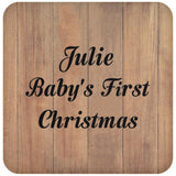 Julie Baby's First Christmas - Drink Coaster C