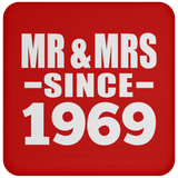 55th Anniversary Mr & Mrs Since 1969 - Drink Coaster