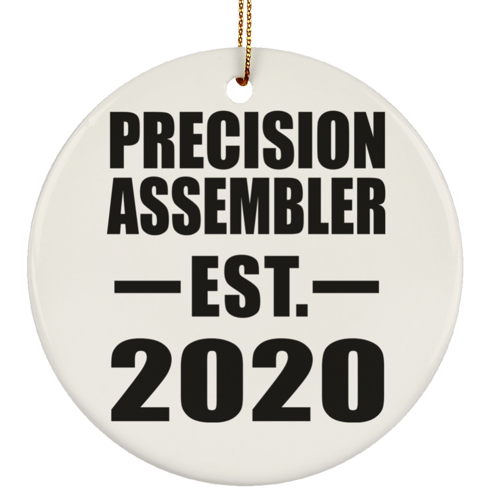 Precision Assembler Established EST. 2020 - Circle Ornament