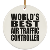World's Best Air Traffic Controller - Circle Ornament