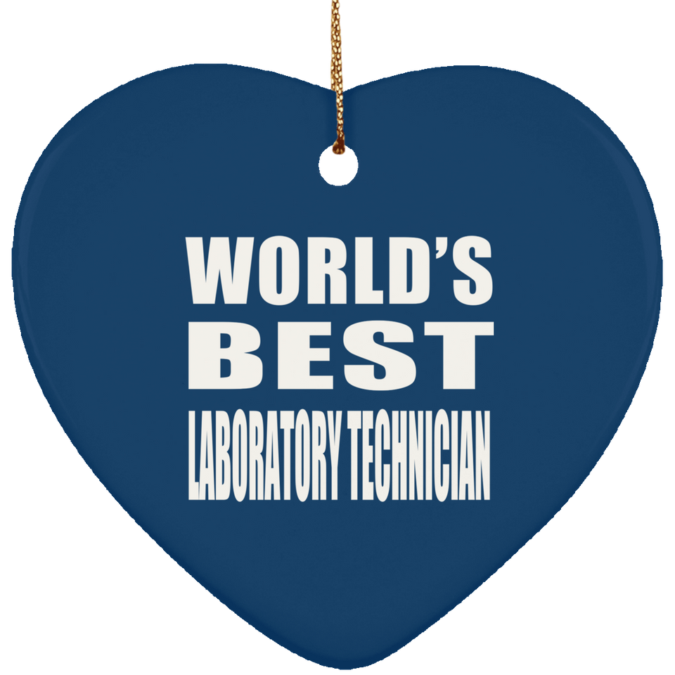 World's Best Laboratory Technician - Heart Ornament