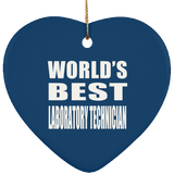 World's Best Laboratory Technician - Heart Ornament
