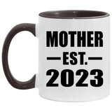 Mother Established EST. 2023 - 11oz Accent Mug Black