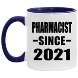 Pharmacist Since 2021 - 11oz Accent Mug Purple
