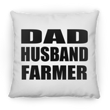 Dad Husband Farmer - Throw Pillow