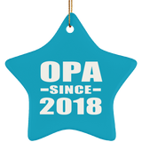 Opa Since 2018 - Star Ornament