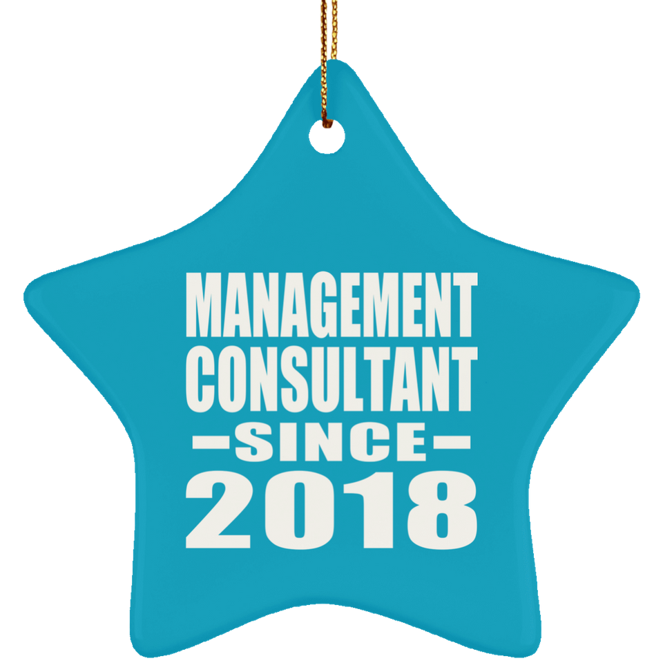Management Consultant Since 2018 - Star Ornament