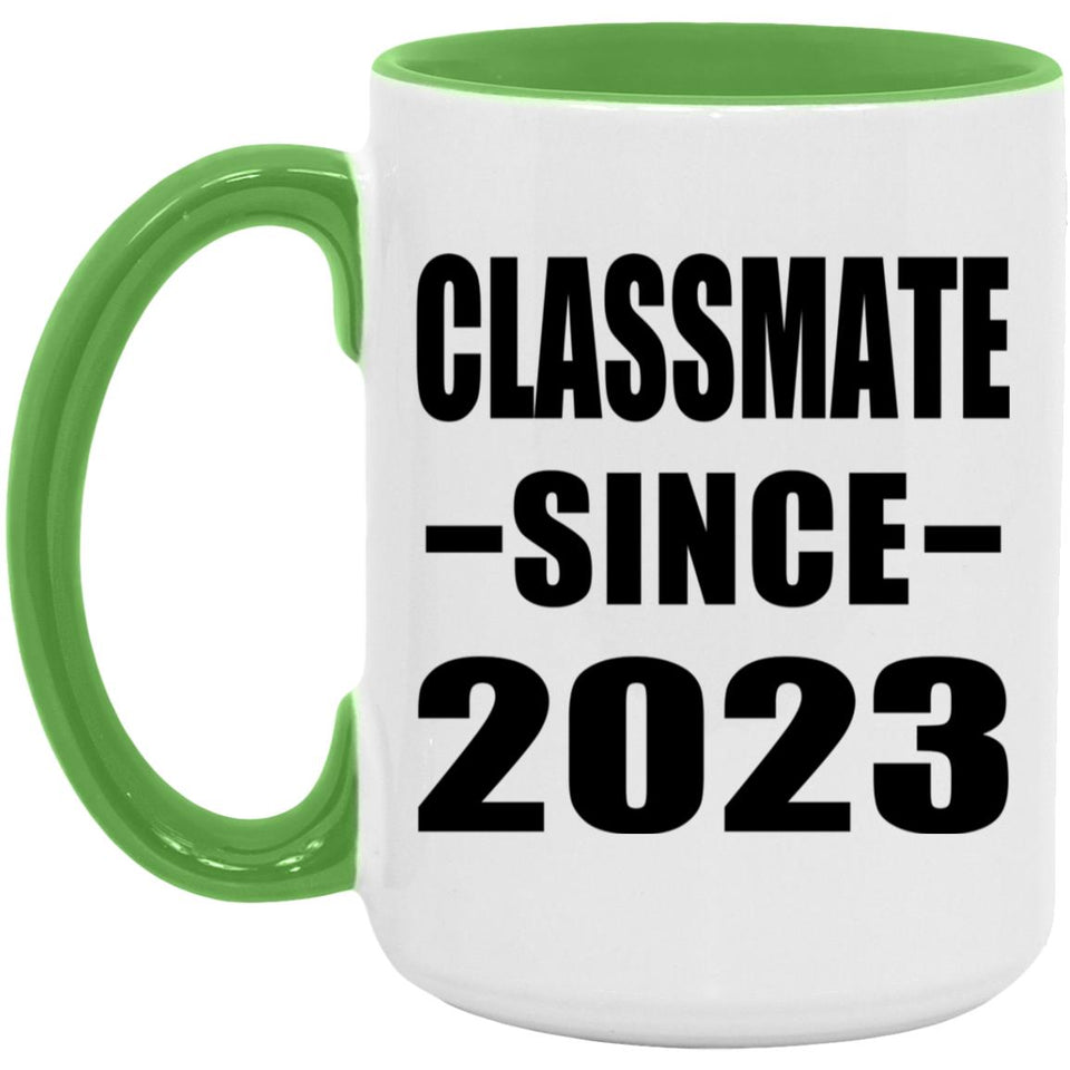 Classmate Since 2023 - 15oz Accent Mug Green