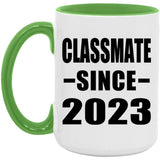 Classmate Since 2023 - 15oz Accent Mug Green
