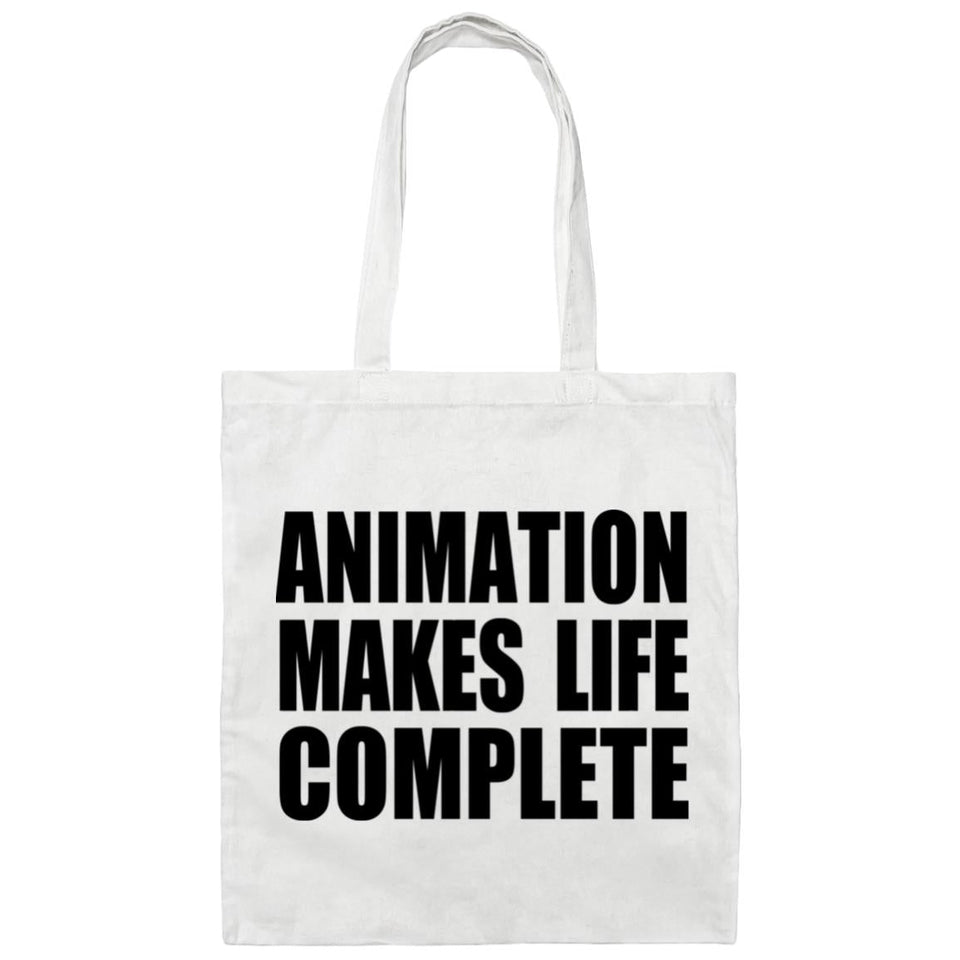 Animation Makes Life Complete - Tote Bag White