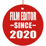 Film Editor Since 2020 - Circle Ornament
