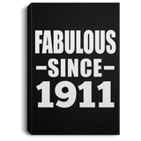 113th Birthday Fabulous Since 1911 - Canvas Portrait