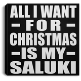 All I Want For Christmas Is My Saluki - Canvas Square