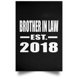 Brother In Law Established EST. 2018 - Poster Portrait