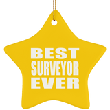 Best Surveyor Ever - Star Ornament
