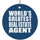World's Greatest Real Estate Agent - Circle Ornament