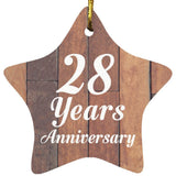 28th Anniversary 28 Years Anniversary - Star Ornament E