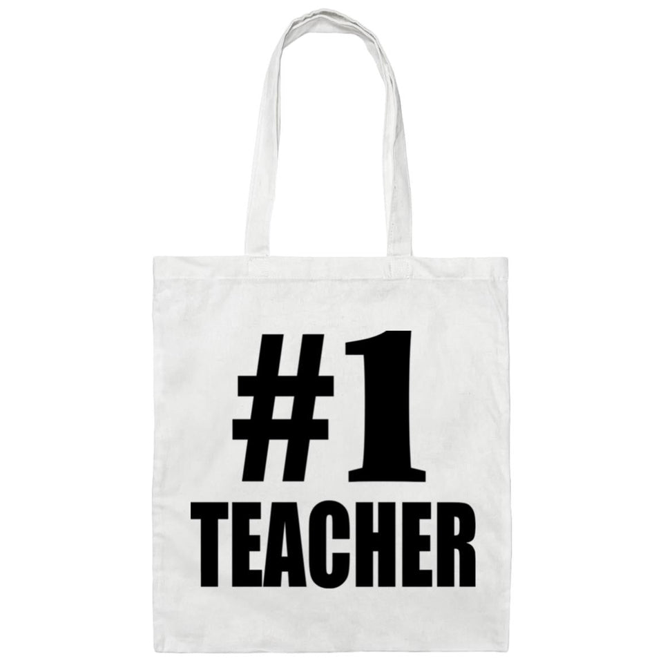 Number One #1 Teacher - Tote Bag White