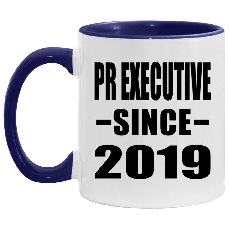 PR Executive Since 2019 - 11oz Accent Mug Purple