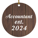 Accountant Established Est. 2024 - Circle Ornament D