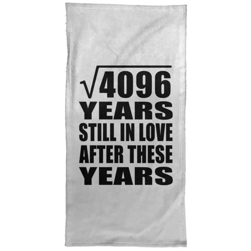 64th Anniversary Square Root of 4096 Years Still In Love - Hand Towel