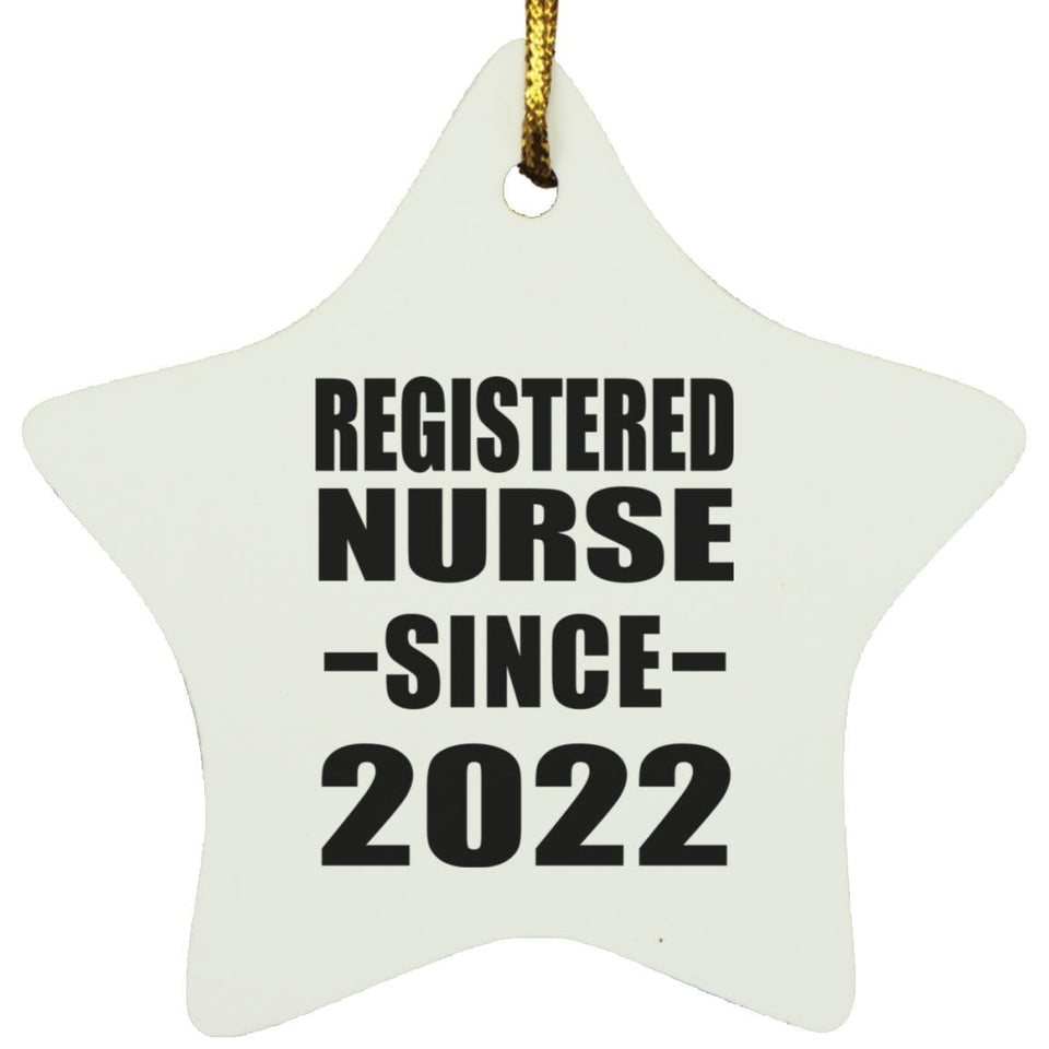 Registered Nurse Since 2022 - Star Ornament